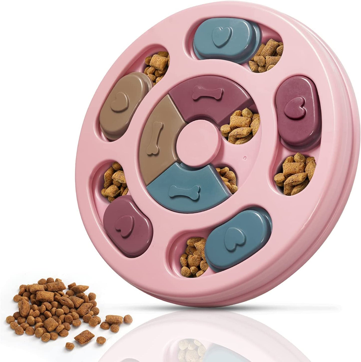 Dog Puzzle,Dogs Food Toys for IQ Training & Mental Enrichment,Dog Treat Puzzle(Blue)
