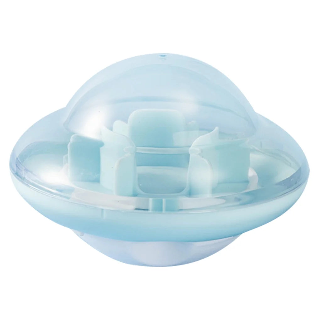 Ufo Shaped Slowing Feeding Ball Pet Supplies Blue for Pet Use
