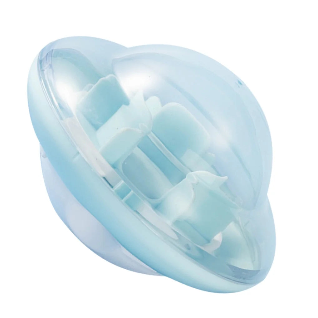 Ufo Shaped Slowing Feeding Ball Pet Supplies Blue for Pet Use