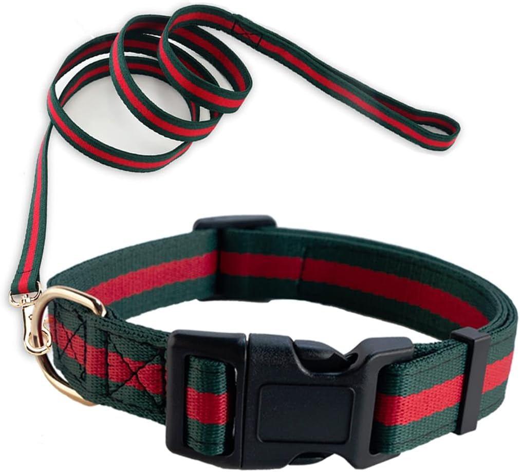 Premium and Stylish Dog Collar Harness and Leash,Soft Comfortable，Chest Adjustable Pet Harness,Luxury Fashion Dog Harness Leashes Set Gift for Puppy Small Dogs