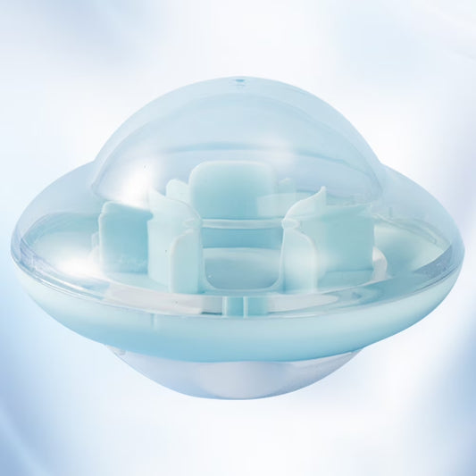 Ufo Shaped Slowing Feeding Ball Pet Supplies Blue for Pet Use