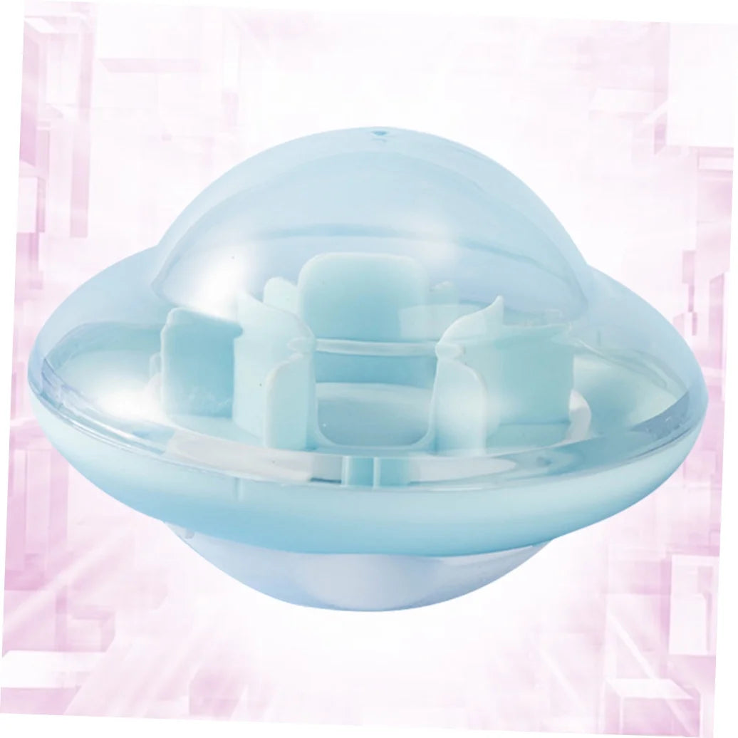 Ufo Shaped Slowing Feeding Ball Pet Supplies Blue for Pet Use