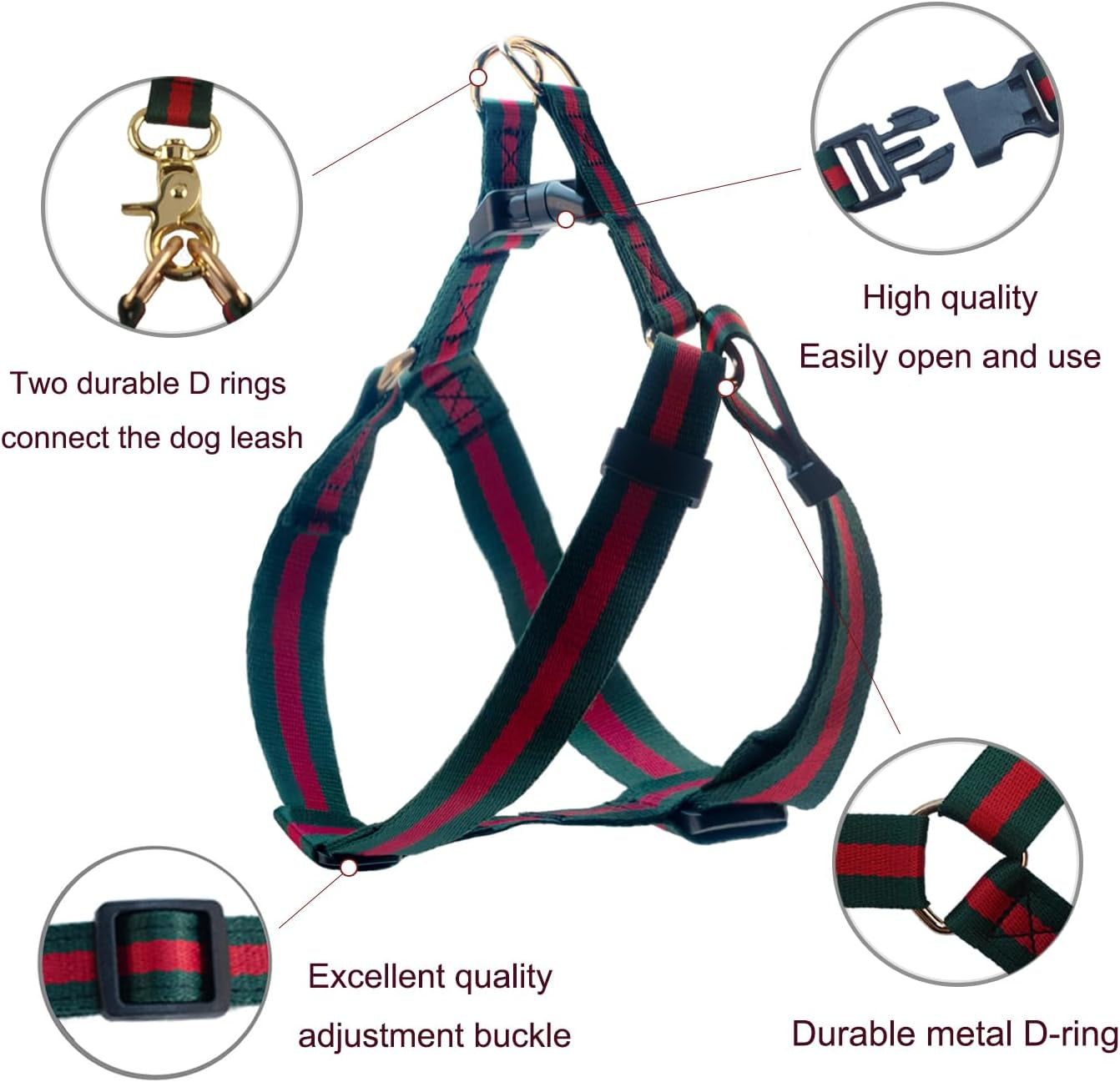 Premium and Stylish Dog Collar Harness and Leash,Soft Comfortable，Chest Adjustable Pet Harness,Luxury Fashion Dog Harness Leashes Set Gift for Puppy Small Dogs