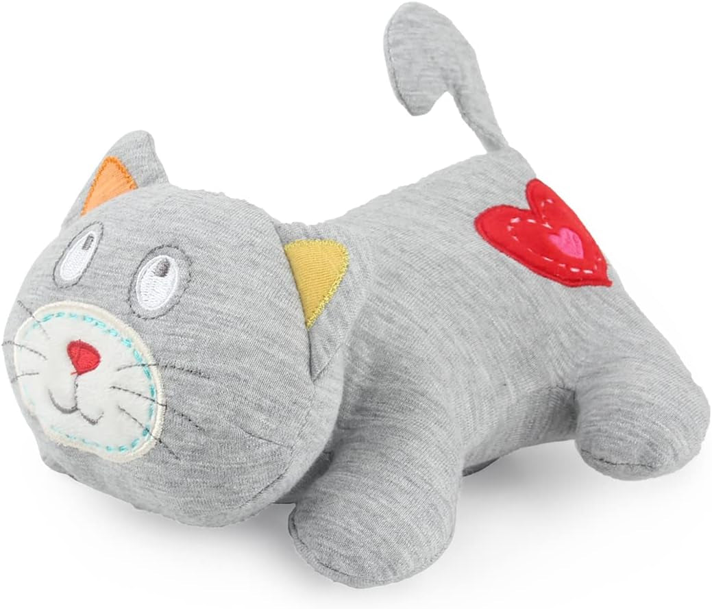 Heartbeat Cat Calming Toy Heartbeat Soothing Kitty Toys Stuffed Plush Warm Toys for Cats Comfort Kitty Stress Relief and Sleep Aid Toy
