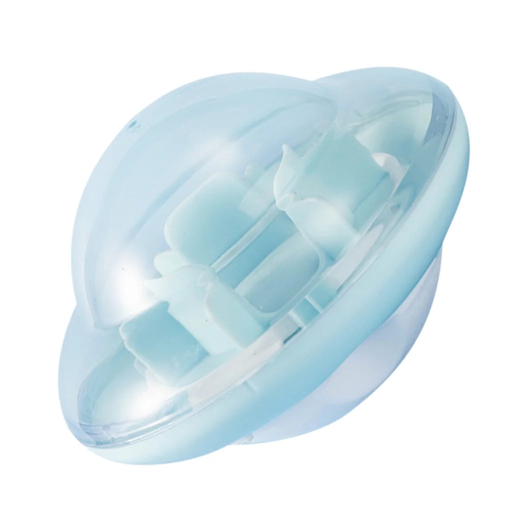Ufo Shaped Slowing Feeding Ball Pet Supplies Blue for Pet Use